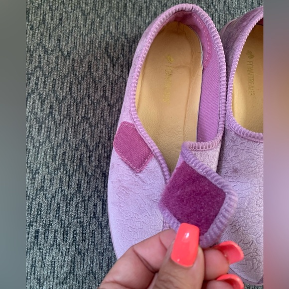 Foamtreads Jewel 2 Dusty Rose Womens Embossed Velour Slipper Size 8.5 M - Picture 4 of 12